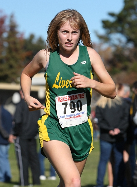 NCS XC D1 Girls-064.JPG - 2009 North Coast Section Cross Country Championships, Hayward High School, Hayward, California